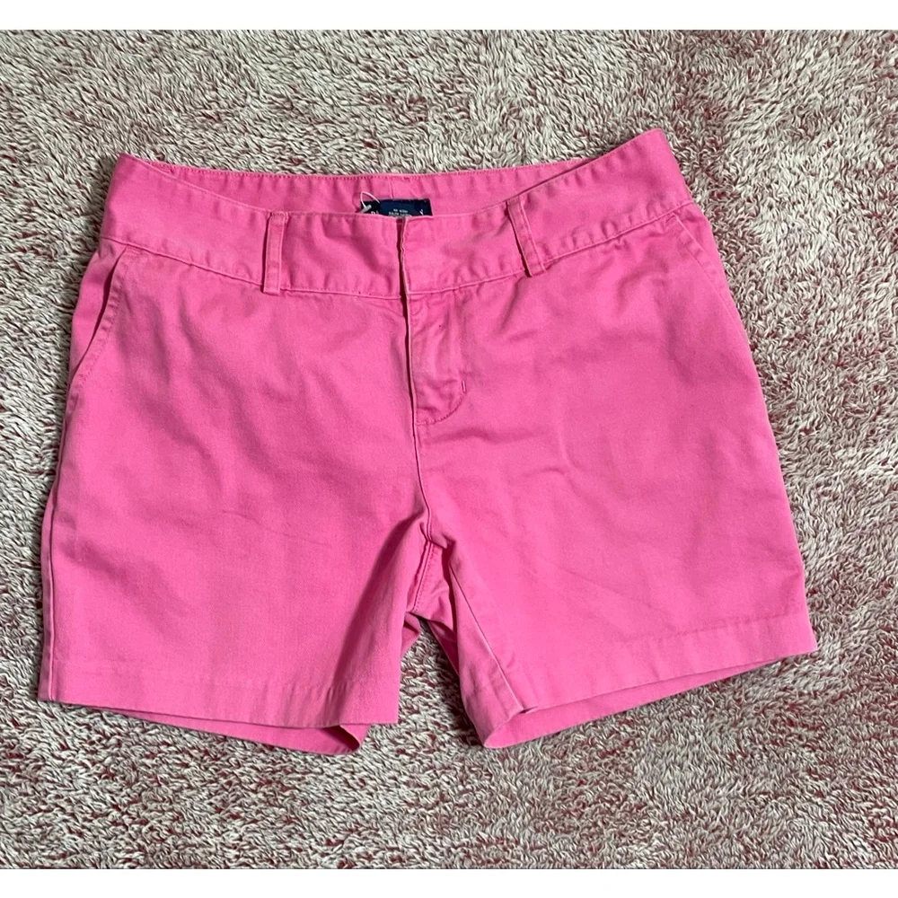 Girls Ralph Lauren Pink Classic Polo Chino Shorts Size 14 Y2K